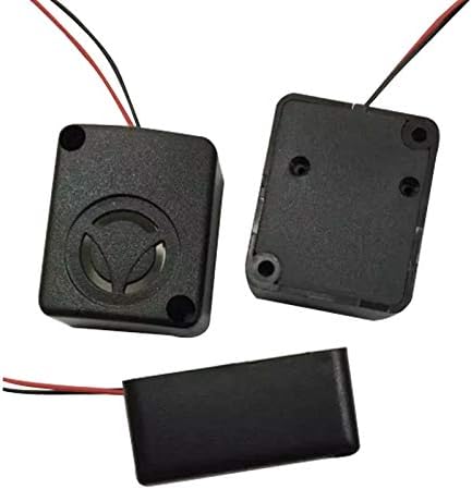 Getue Wishiot 12V DC Black Mini Piezo Alarm Siren 110dB Insurance Safes Anti-Theft Alarm High-Decibel Buzzer for Car（Pack of 5） - Honorern