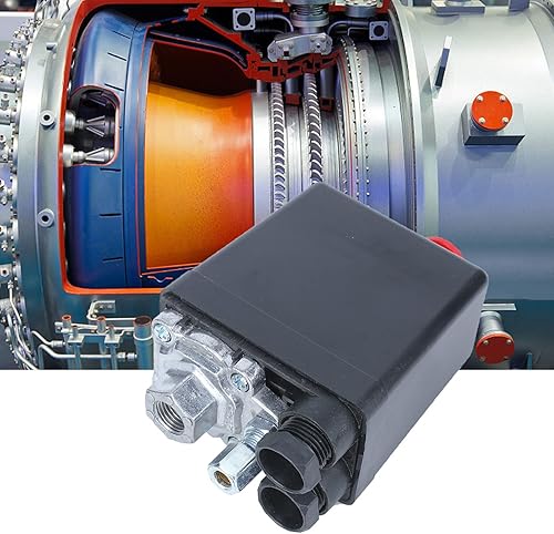 Pressostato del compressore d'aria, accessori del compressore d'aria Pressostato pneumatico Valvola di controllo Foro singolo 0,5-1,2 MPa (72,5~175 psi) 220 V G1/4 ' - Honorern