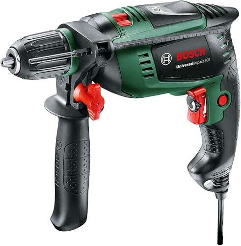 Bosch Home and Garden Universal Impact 800 Trapano Battente, Funzione Kickback Control + 91 Pezzi di punte e bit V-Line in titanio (per legno, pietra metallo) - Honorern