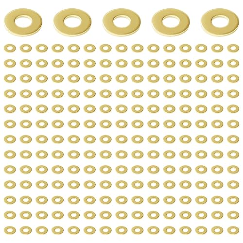 50 Pezzi M6x10x1 mm Rondella Piana, Rondelle Piatte in Ottone, Rondella di Metallo, per Viti e Bulloni - Honorern
