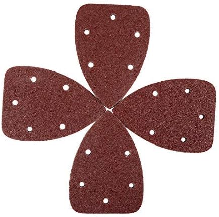 20 dischi abrasivi per levigatrice orbitale 140 x 90 mm, 5 fori di grana 40, per levigatrice orbitale casuale - Honorern