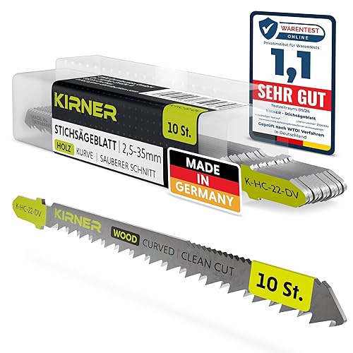 Lame per seghetto alternativo per legno, 10 pezzi [fino a 5 volte più tagli] extra lunghe per tagli veloci e grossolani (5-120 mm) in legno e plastica, per tutti i seghetti a T – Lame per - Honorern