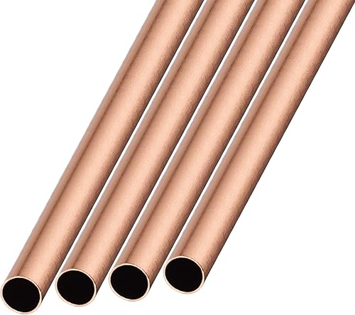 Rame Tubo (2.5mm OD x 0.25mm Muro T x 300mm L) 4pz Diritto Tubatura - per Casa Arredamento Macchinari fai da te Artigianato - Honorern