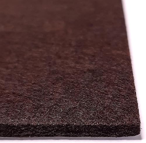 feltrini adesivi da tagliare 300x210mm spessore 5mm sedie mobili rettangolari antiscivolo, marrone - Honorern