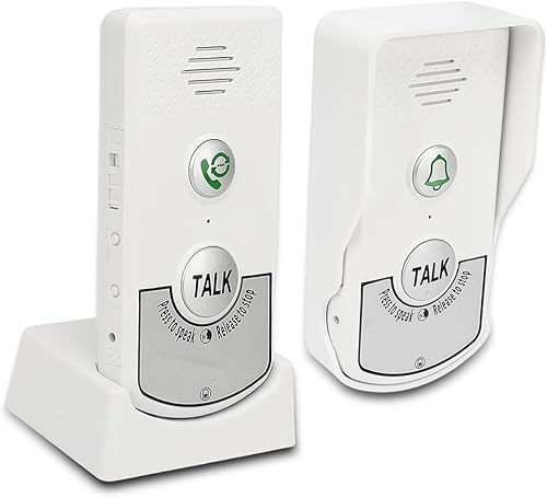 Campanelli Citofonici Senza Fili Distanza 1000m Chip Eccellente Campanelli Citofonici Vocali Bianchi Campanello Portatile Intelligente per Case Hotel Ville Fabbriche - Honorern
