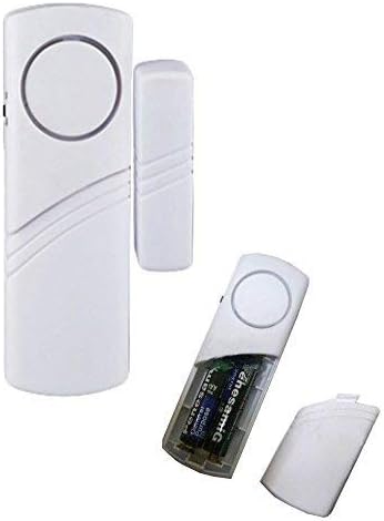 SLS SHOP 6 X antifurto Lungo sensore Porte finestre casa Magnetico Allarme Acustico Contatto Sirena - Honorern