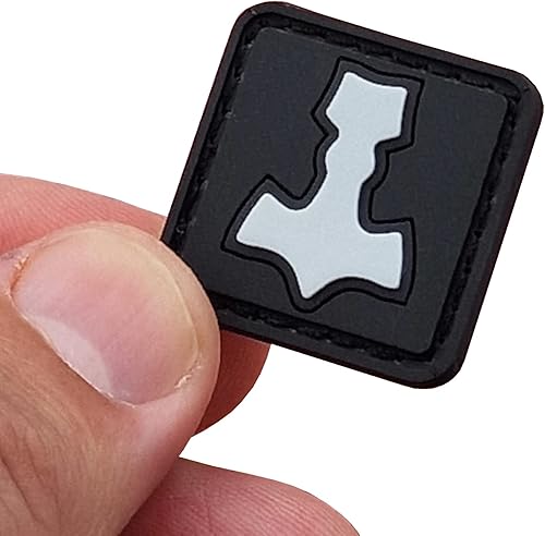 Mjolnir Glow Dark Ranger Eye Thor Hammer Norse Viking PVC Rubber Hook - Honorern