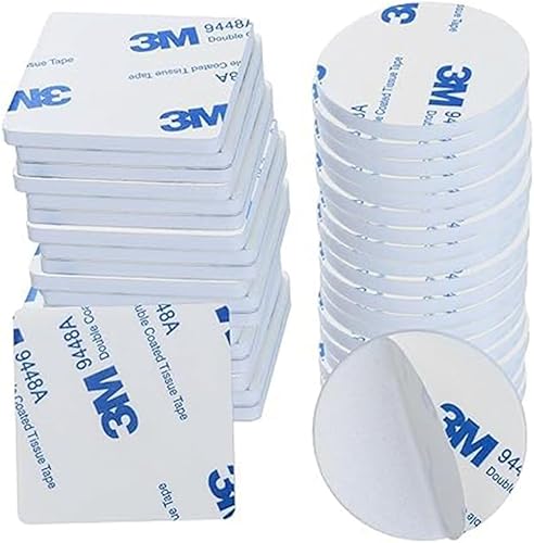 40 Pezzi Doppia Faccia Extra Forte Pads Adesivi Antiscivolo Montaggio per Casa Ufficio Auto Scuola (Rotondo/Quadrato) - Honorern