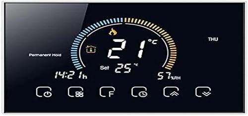 Termostato Smart Wi-Fi per riscaldamento - contatto pulito - con display LCD a colori adatto a scatola 503 - compatibile con Alexa e Google Home e IFTTT - aggiornamento firmaware marzo 2021 - Honorern