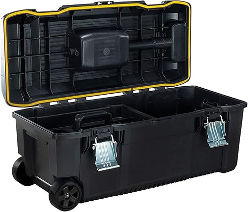 STANLEY FMST1-75761 Cassetta Porta Utensili 28' con Ruote, Nero/Giallo - Honorern