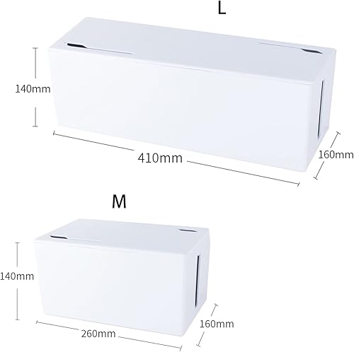 Scatola Portacavi cavo Scatola Nascondi cavi Raccogli Fili Organizzatore Cavi Scatola di gestione Cable box per scatola organizer corda scrivania cavi TV computer router - Honorern