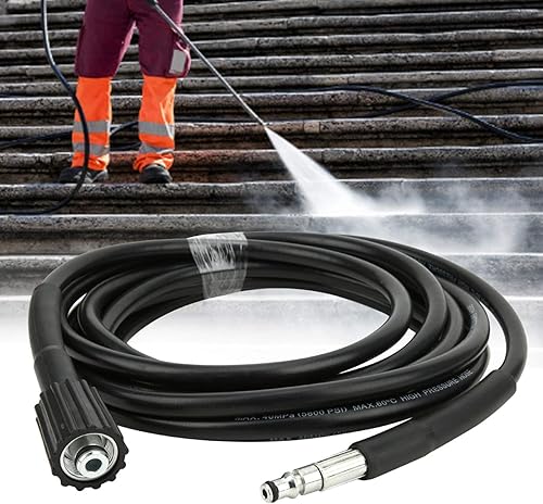 Tubo flessibile per idropulitrice ad alta pressione da 5 m, connettore filettato M22 flessibile e resistente alle pieghe di ricambio, 5800 psi per idropulitrice - Honorern