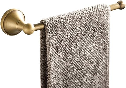 Elegante Anello salvasalviette salvaspazio, portasciugamani con portasciugamani, Lunghezza di 30cm, in Ottone, in Stile retrò, Installazione a Parete per Doccia - Honorern