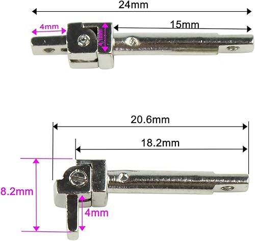 Cerniera Cerniere a Molla per Occhiali in plastica di qualità da 20 Paia di Larghezza da 4 mm, Pezzi di Ricambio per montature per Occhiali da Sole, Accessori per Cerniere per Occhiali. - Honorern