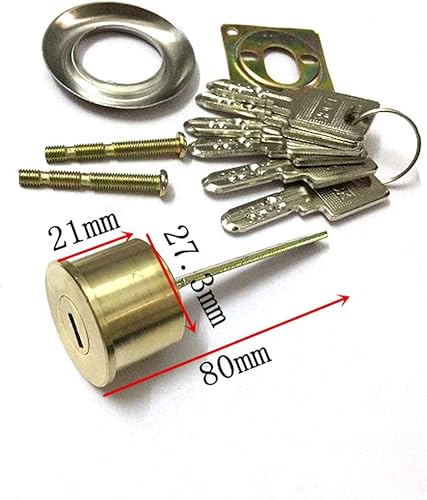 Cilindro per cerchione di ricambio, in ottone, con 6 chiavi - Honorern