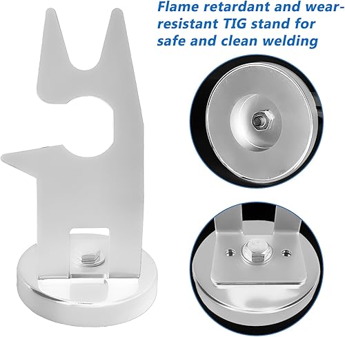 Supporto per Torcia TIG, Robusto e Facile da Usare, Supporto per Torcia di Saldatura TIG, Ampia Gamma di Applicazioni, Supporto per Torcia di Saldatura, per Saldatura TIG (Bianco) - Honorern