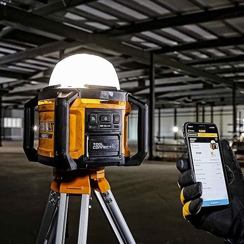 DEWALT FARO LED 18V con fascio di luce a 360°, DCL074-XJ - Honorern
