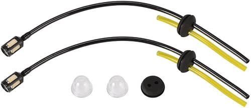 2 pezzi universale tubo del carburante trimmer decespugliatore tagliaerba ricambio con filtro Primer lampada assy per rasoio giardino montaggio a macchina - Honorern