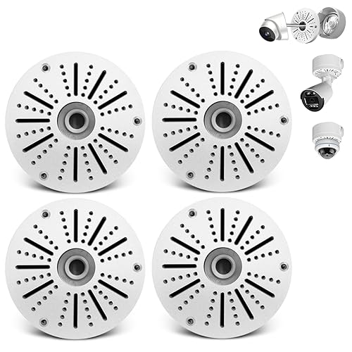 {Scatola di Giunzione Telecamera}UniversaleScatola di Giunzione Telecamera Dome, Cassetta Giunzione Telecamera, Junction Box Staffa di Montaggio per Telecamere di Sicurezza Bullet Dome Torretta (4pcs) - Honorern