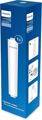 Philips - Aqua Solutions Filtro per soffione doccia contro cloro, impurità e calcare, confezione 1 pack - Honorern