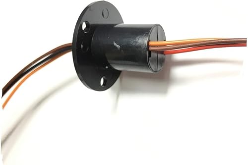 3 fili 4 fili 5 A 10 A 15 A 30 A Anello collettore elettrico Anello di contatto girevole Giunto di contatto connettore rotante collettore (4 fili 10 A diametro 22 mm) - Honorern