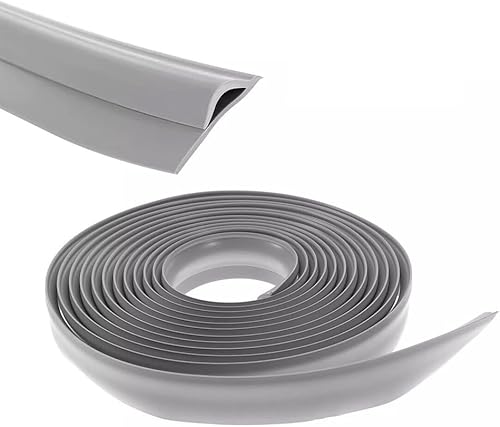 Striscia adesiva sicura e sicura per bordi del tappeto, lunghezza, transizione senza cuciture (grigio, 3 metri) - Honorern