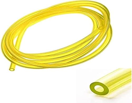 tubo benzina 2.5mm x 5mm x 1m flessibile giallo trasparente tagliaerba tosaerba trattorino decespugliatore motosega - Honorern