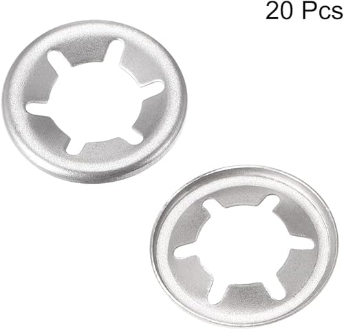 M6 5,1mm ID 15mm OD Rondella, 20pz Interno Dente Blocco Rondelle Pressione fissaggio Velocità Clip 304 Acciaio Inox - Honorern