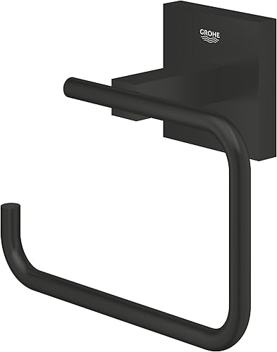 GROHE QUICKFIX Start Cube, Porta carta igienica, Installazione a vite o con colla, Cromo, 40978000 - Honorern