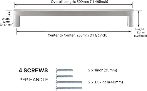 LONTAN 10 maniglie per armadi da cucina, colore nero, per mobili, 96 mm, distanza tra i fori, colore nero - Honorern