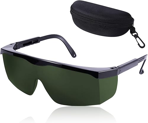 Occhiali Protettivi Luce Pulsata, Occhiali di Protezione Laser 200-2000nm, Occhiali Laser Depilazione, Protezione UV, Occhiali Laser Protezione per La Bellezza Della Casa - Verde - Honorern