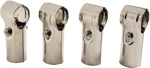 Kit di 4 raccordi a T per tubi in acciaio inox, per tubi OD da 25 mm, corrimano e recinzioni, hardware di montaggio - Honorern
