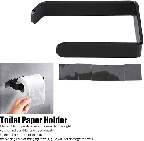 Porta Rotolo di Carta Igienica a Parete, Portasciugamani di carta in rotolo, Porta Carta Igienica Adesivo, montaggio a parete Anelli Portasciugamani senza trapanoper la cucina del bagno - Honorern