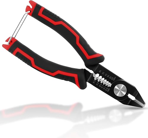 3 in 1 Pinza da Taglio Diagonale, Strumento spelafili pinza, Multifunzionale Pinza da Taglio Diagonale, Tronchesina per 10-20 AWG, Pinza Spelafili Crimpatrice, pinze elettricista. - Honorern