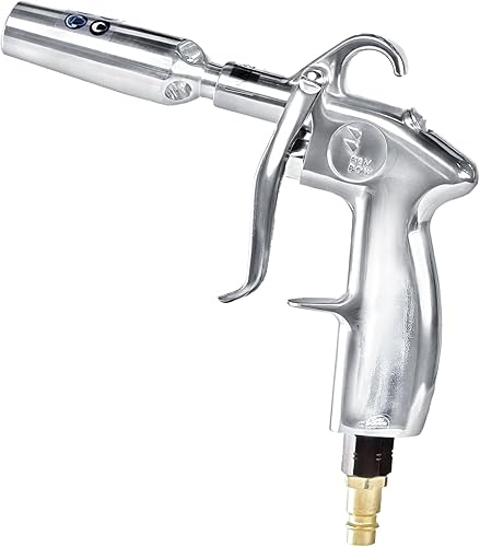 Pistola di Soffiaggio con Ugello Venturi Classic - Pistola ad Aria compressa per Asciugatura e soffiaggio rapidi - Corpo in Alluminio, Incluso Adattatore - Honorern