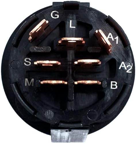 Interruttore di Accensione a 4 Posizioni con Chiave per Trattorino Tosaerba 193350 532193350 - Honorern
