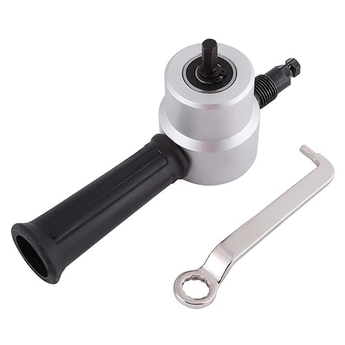 Taglierina per roditori in lamiera a doppia testa, 1500-3000 giri/min Min 12mm Taglierina per fori rotondi in lamiera per taglio rotondo, kit di utensili per taglio con roditore regolabile a 360 gradi - Honorern