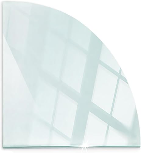 Piastra per Camino di Vetro Temperato 60x40cm Rettangolare Protezione per Caminetto dal Calore Premium Resistente a Scintille e Graffi, Elegante Trasparente Duraturo Sicurezza Domestica - Honorern