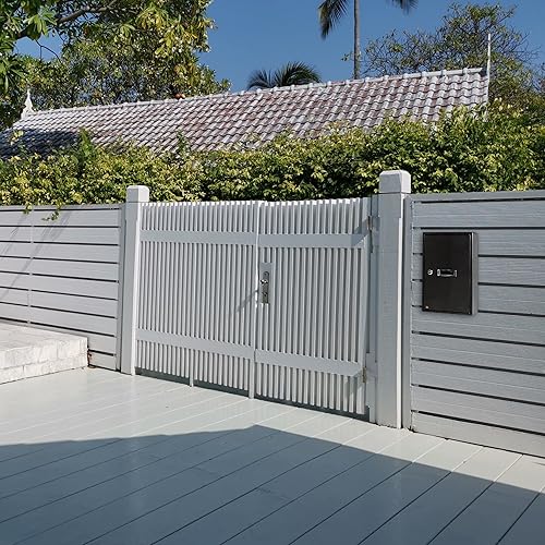 Amig - Cassetta Postale Interna per Ricevere Lettere | Casella Postale per Pareti, Muri o Recinzioni | Realizzata in Acciaio | Colore Nero | Dimensioni 40x25x10 cm | Formato Carta DIN A4 - Honorern