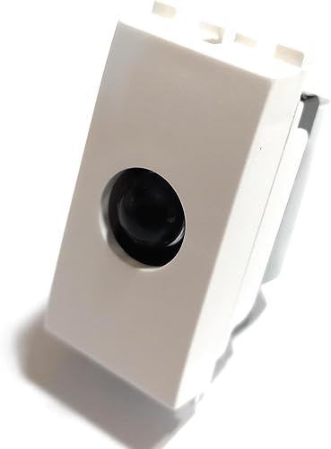 SEGNAPASSO MODULARE INCASSO 1 POSTO LED BIANCO FREDDO 220Vac COPRIFRUTTO COMPATIBILE CON VIMAR (COMPATIBILE IDEA NERA) - Honorern