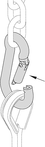 amig - Confezione da 2 moschettoni per pompiere in acciaio inox, Mod.30145 per collegare corde, cinghie o nastri, ancoraggio a pressione per collegamenti rapidi, multicolore, dimensioni: Ø 5 x 50 mm - Honorern