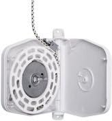 mini bobina avvolgicavo da parete, orientabile, con 5 m di cavo dello spessore di 4,5 mm - Honorern