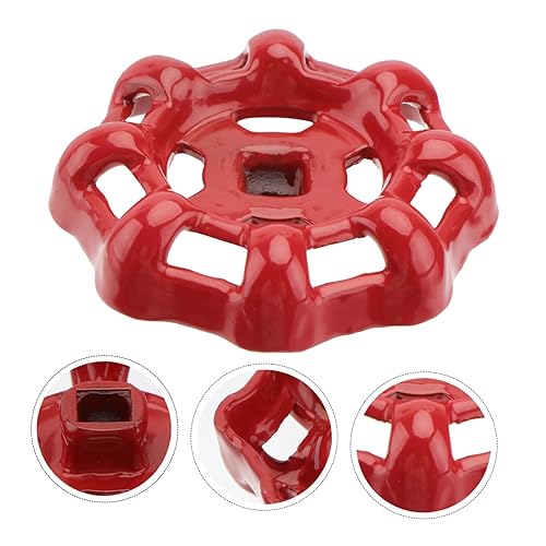 50g Maniglia Della Valvola Saracinesca Ghisa Rosso Raccordi Decorativi Per Tubo Bassa Resistenza Fluido E Facile Apertura Chiusura - Honorern
