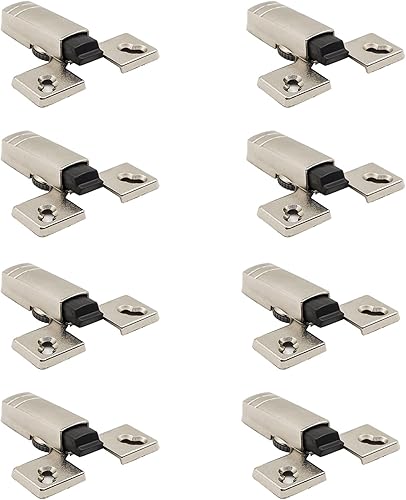 LIKERAINY Ammortizzatore per Scodellino Chiusura Lenta Soft Close Ammortizzatori System per Porte da Avvitare Silent Silenziatore a Bandella Cerniera Battuta Esterna 8 Pezzi - Honorern