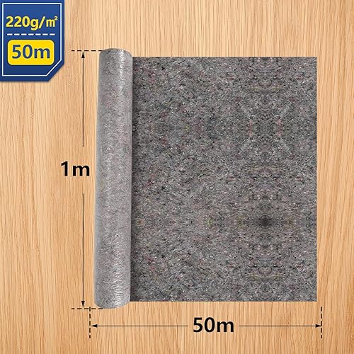 2 x teli da pittura da 50 m, 2 x 50 m, 220 g/㎡, per lavori di pittura puliti e professionali - Honorern