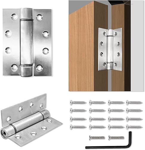 MARIE Chiudiporta a molla, chiudiporta automatico morbido per interni ed esterni, fermaporta robusto, chiudiporta regolabile cerniera per cancelli da giardino, porta in metallo, porta UPVC - Honorern
