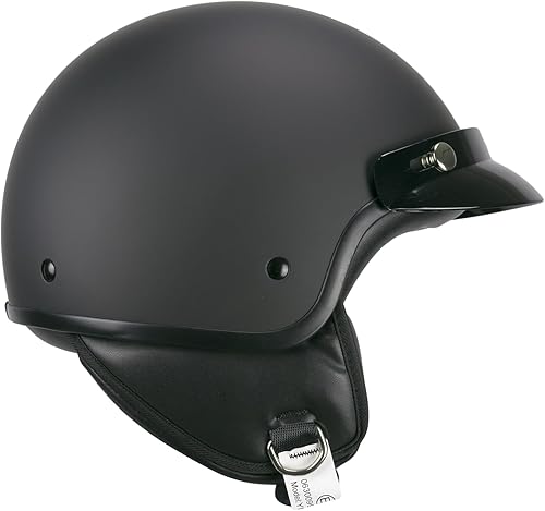 SKA-P Casco open face, 1FHA SMART MONO Nero opaco, XS (53-54cm) - Honorern