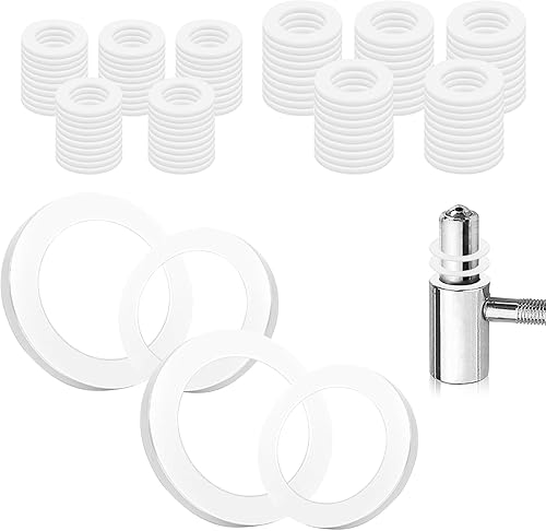 Anelli per fitness rondelle in plastica, 100 pezzi, rondelle per porte, anelli di montaggio per porte della stanza, 1 mm, 50 pezzi e 2 mm, 25 pezzi - Honorern