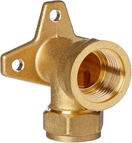 Merriway BH02299 Adattatore a Gomito per Attacco a Parete, Raccordi a Compressione, Bianco, 15 mm - Honorern