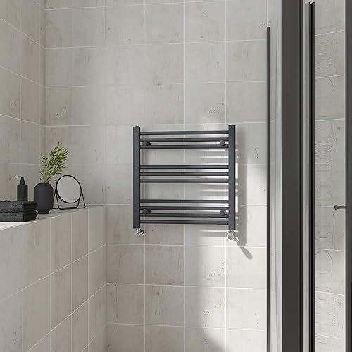 Radiatore Riscaldato Dritto Antracite Bagno Scala Stile Radiatore Grigio Riscaldamento Centrale 1400x500mm - Honorern